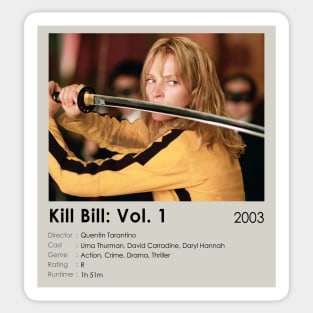 Kill O'ren Ishii Movie Best Scene Sticker